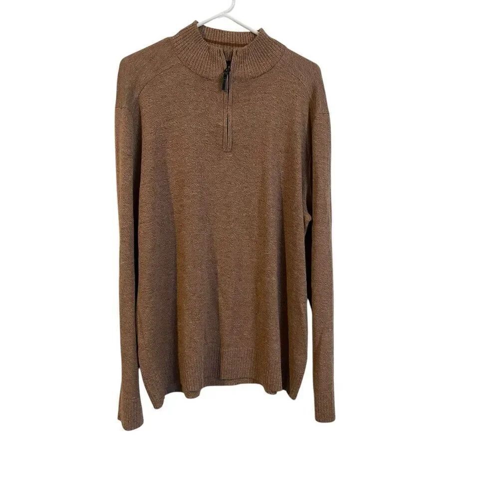 SmartWool Men’s Brown Long Sleeve Sparwood Half Zip Pullover Sweater Size XL